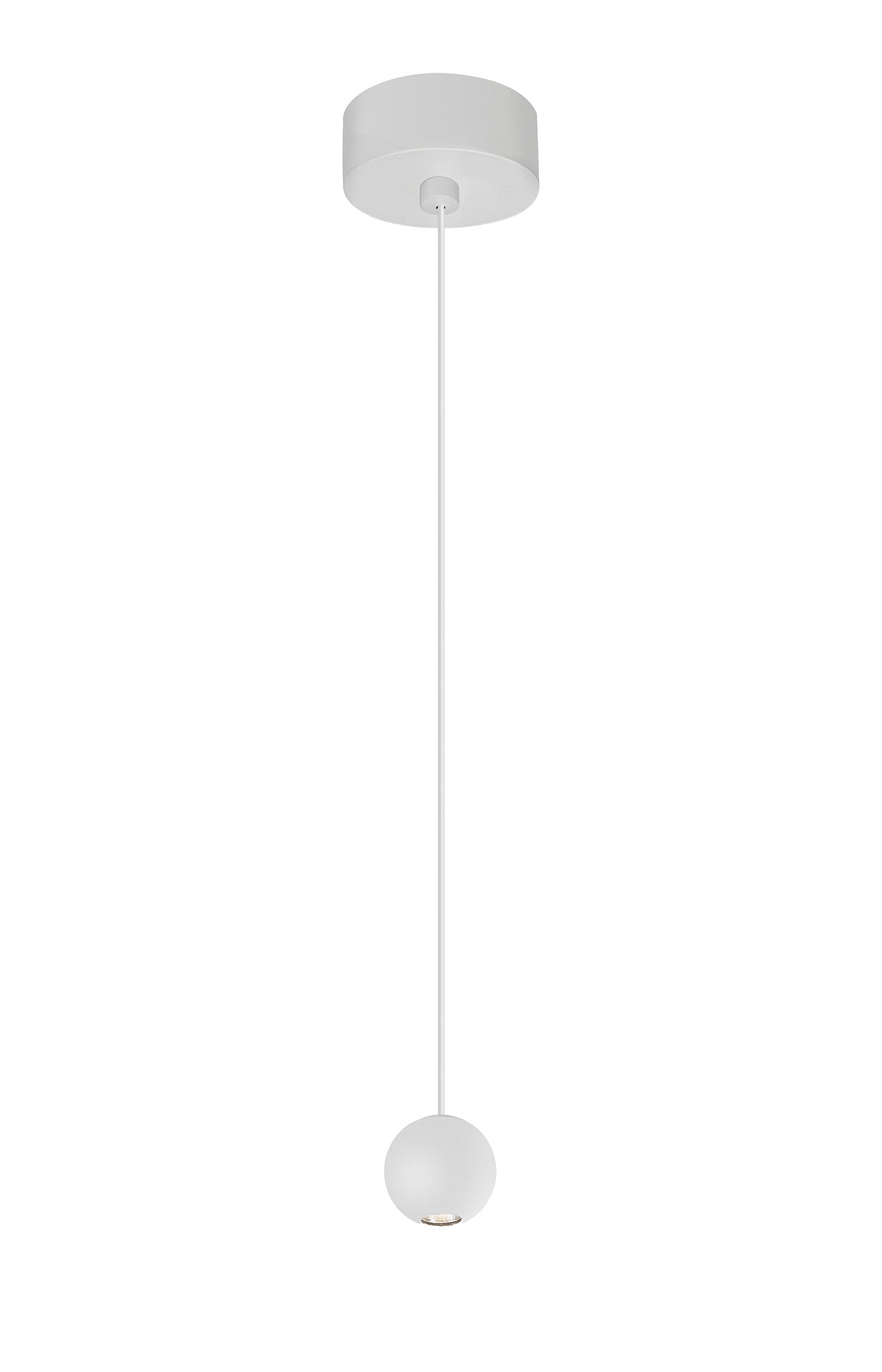 Gruissan Ball Pendant, 5W LED 3000K, 350lm, Matt White, 3yrs Warranty by Mantra