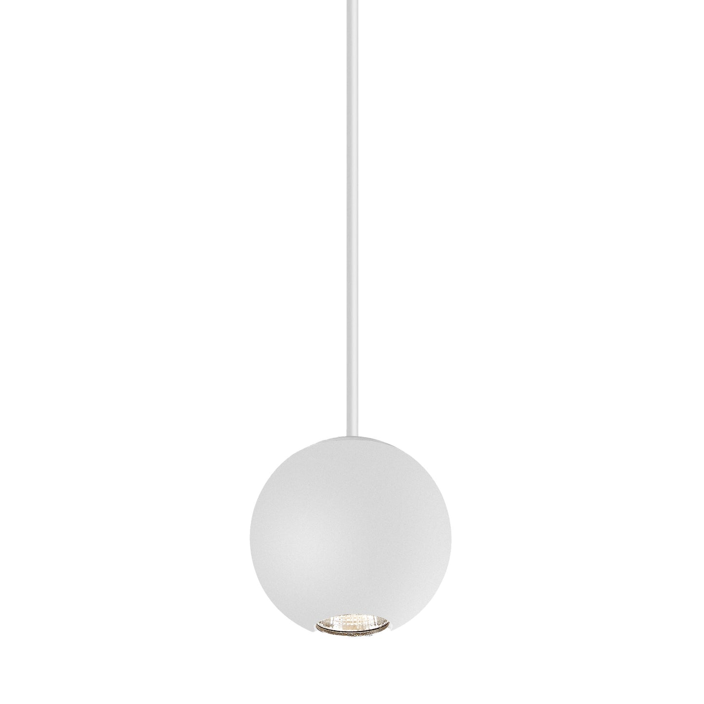 Gruissan Ball Pendant, 5W LED 3000K, 350lm, Matt White, 3yrs Warranty by Mantra