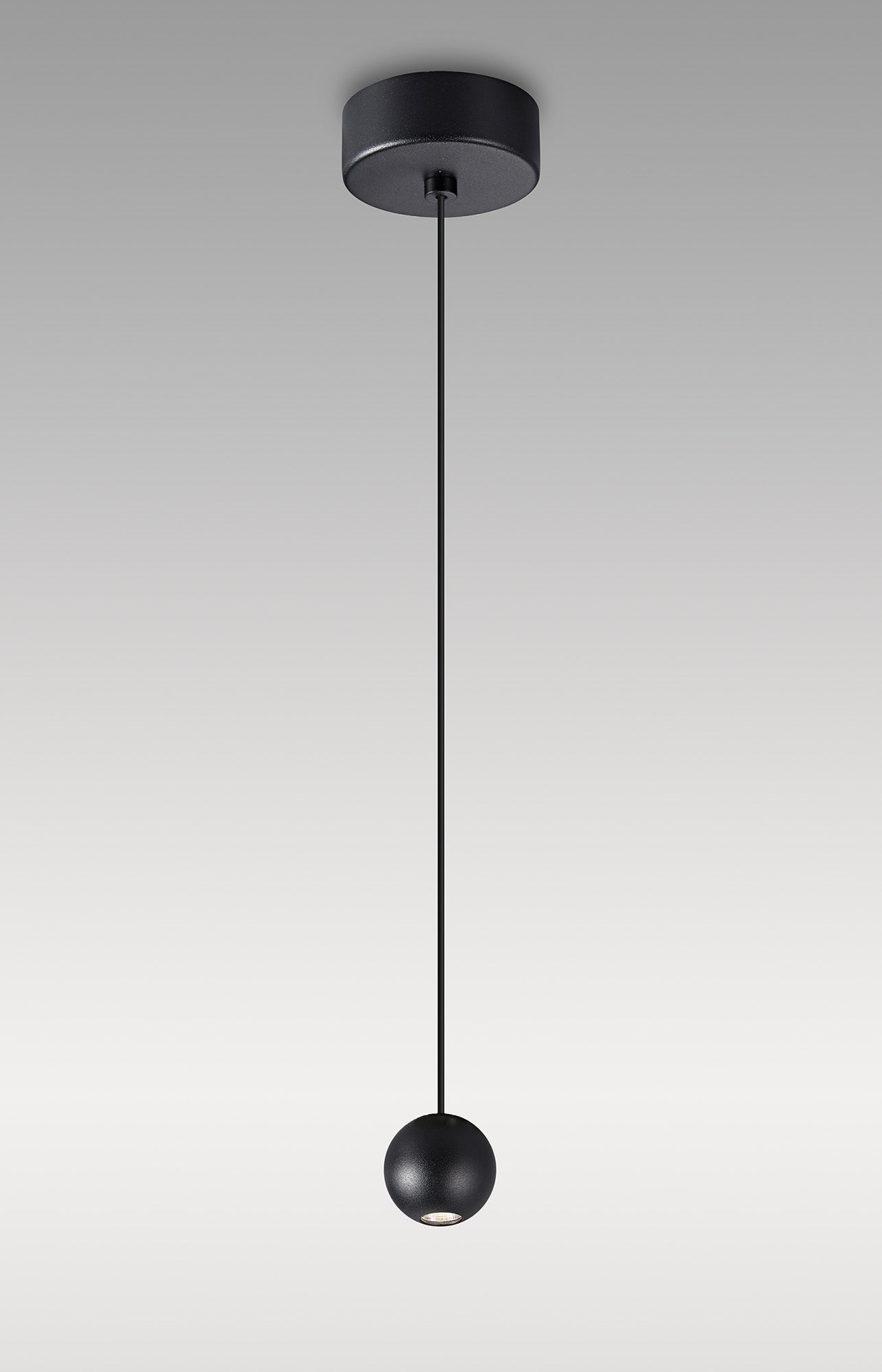 Gruissan Ball Pendant, 5W LED 3000K, 350lm, Matt Black, 3yrs Warranty by Mantra