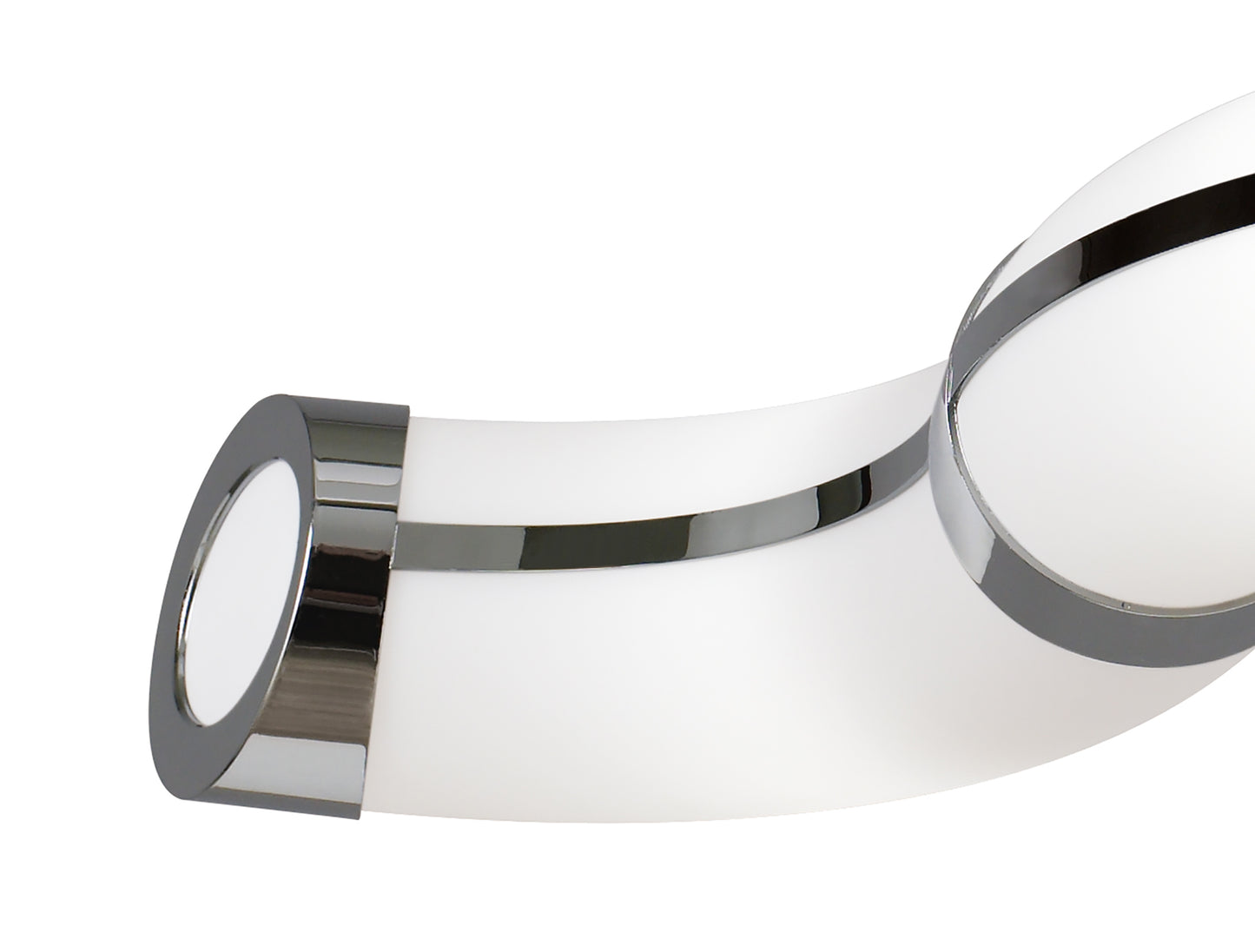 Guss Telescopic E27 3 Light E27 Bar, Polished Chrome, White Acrylic, CFL Lamps INCLUDED by Mantra