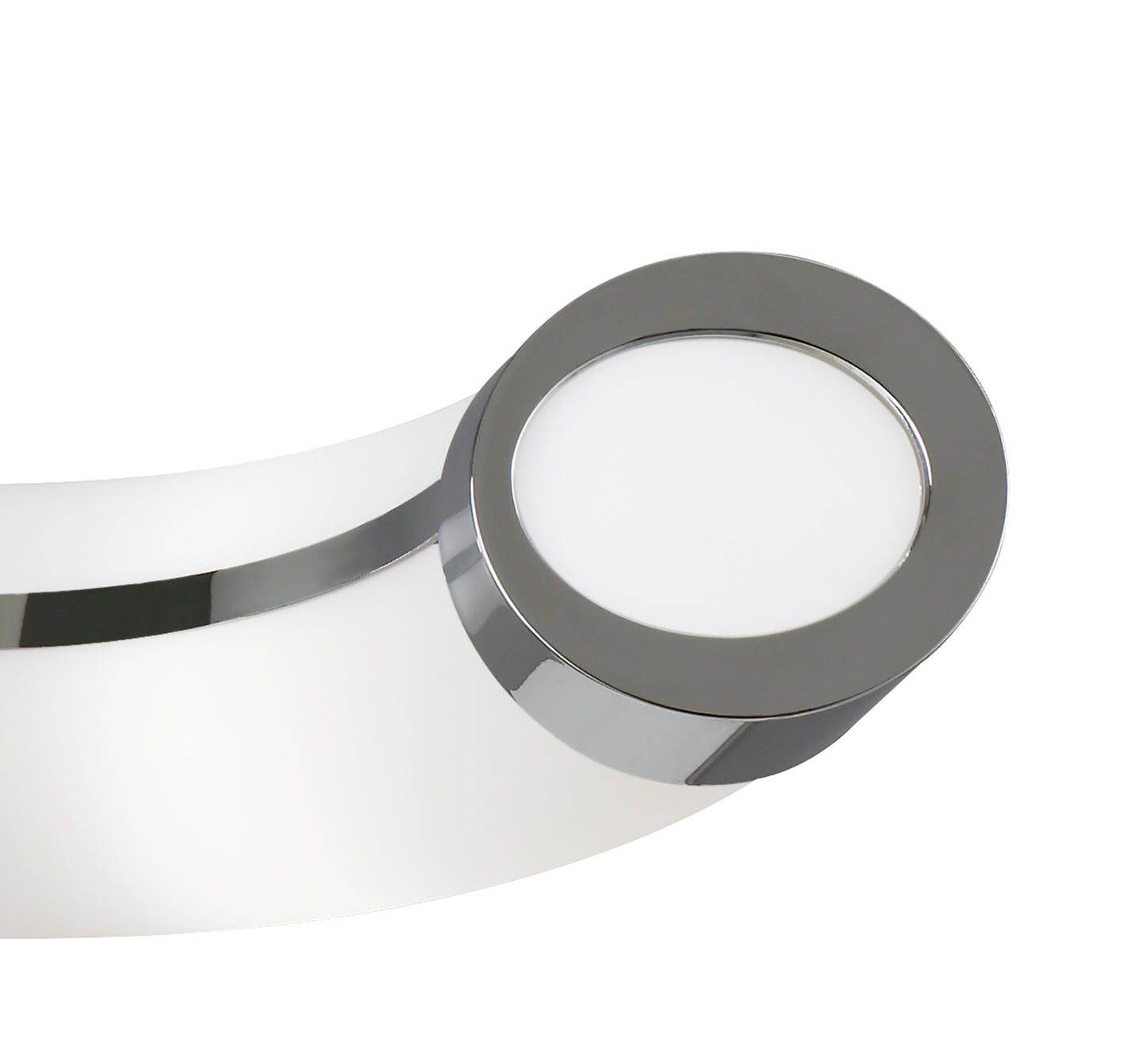 Guss Telescopic E27 3 Light E27 Bar, Polished Chrome, White Acrylic, CFL Lamps INCLUDED by Mantra