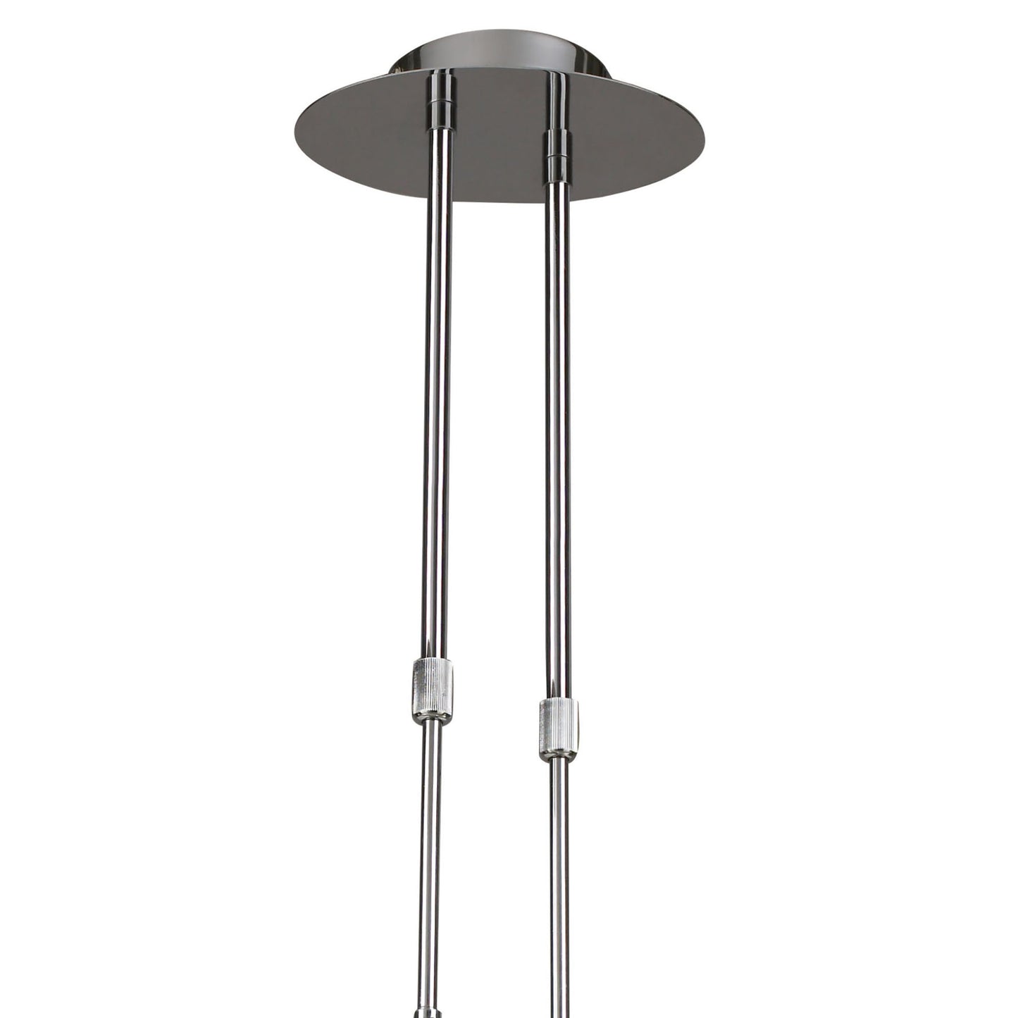 Guss Telescopic GU10 4 Light L1, SGU10 Bar, Polished Chrome, White Acrylic, CFL Lamps INCLUDED by Mantra