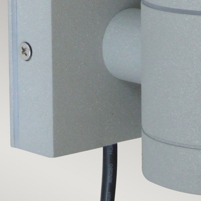 Beta Plain Wall Lantern - Matt Silver