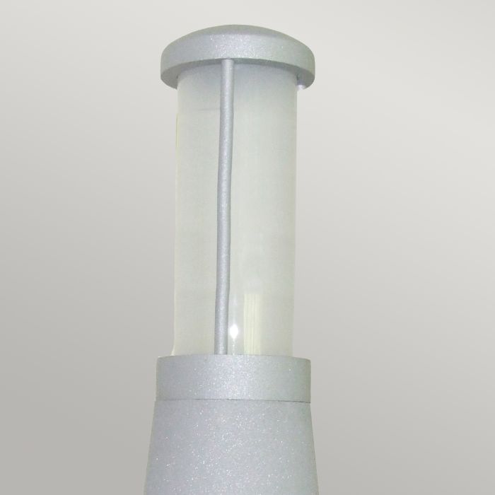 Beta Aluminium Plain Bollard - Matt Silver