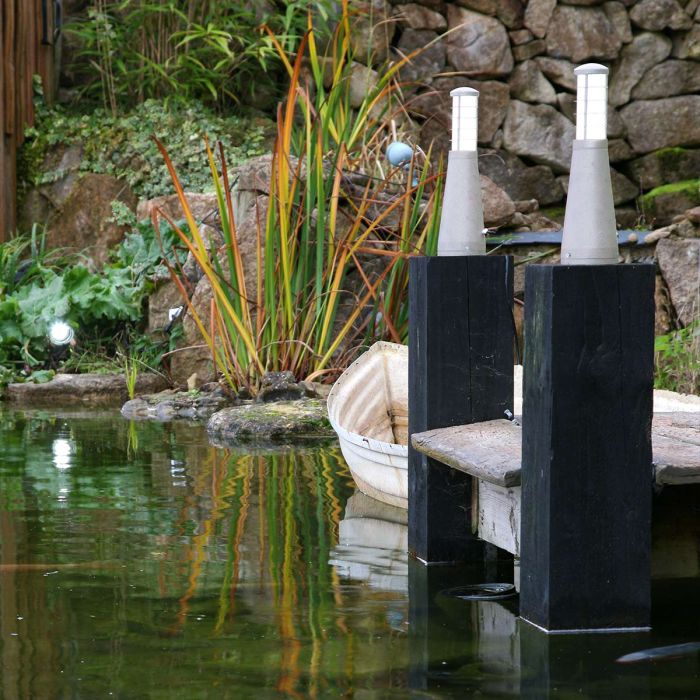 Beta Aluminium Plain Bollard - Matt Silver