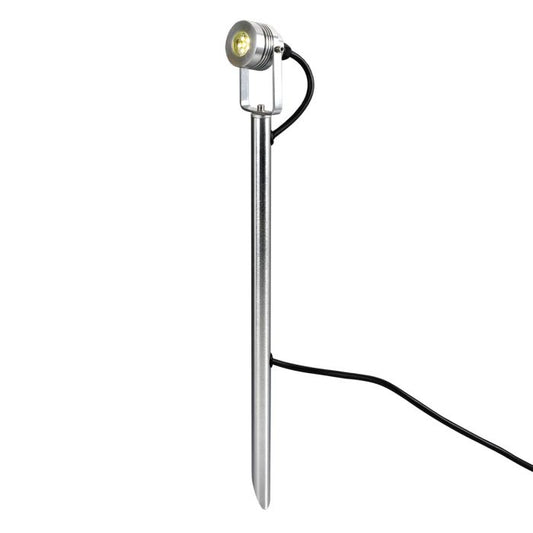 Spennymoor 1 x 12V Spotlight and Pole with 1m cable - Anodised Aluminium