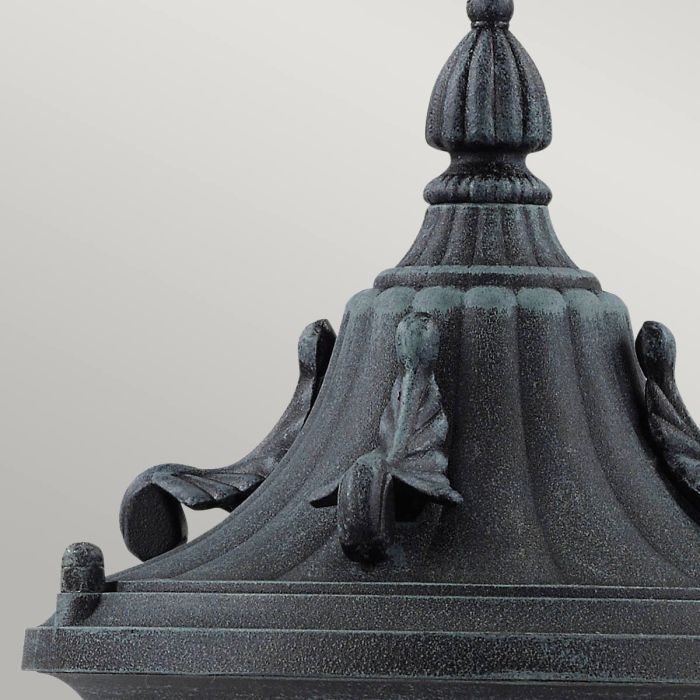 Elkstone 1 Light Pedestal - Verdigris