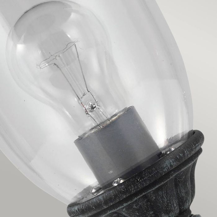 Elkstone 1 Light Pedestal - Verdigris