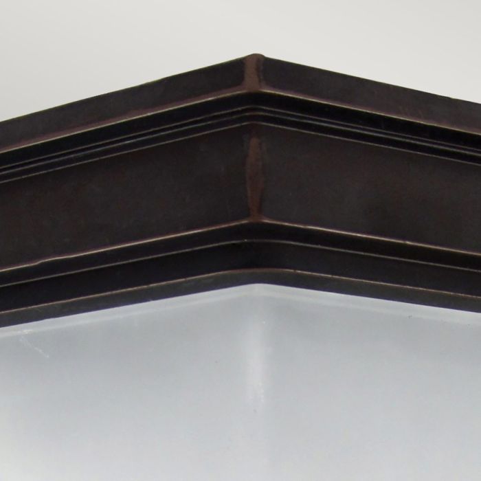 Fairford 1 Light Flush Lantern - Old Bronze