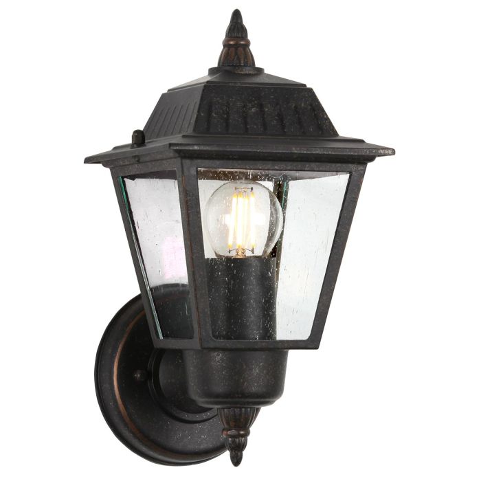 Highnam 1 Light Wall Lantern - Weathered Bronze