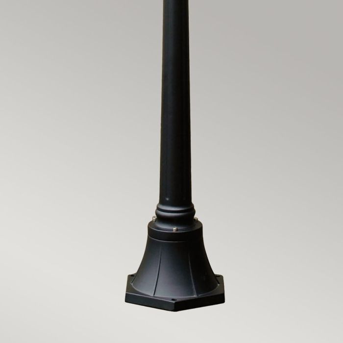 Ledbury 1 Light Lamp Post - Black