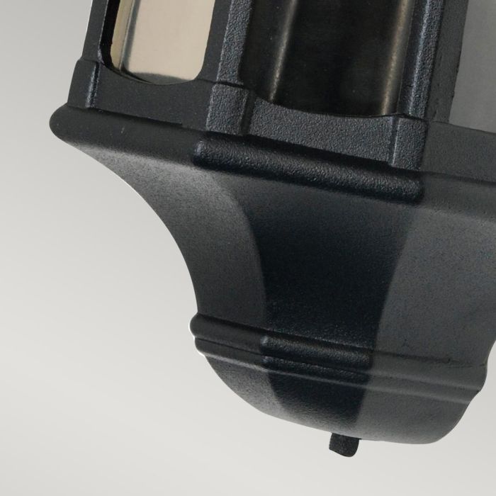 Newbury 1 Light Half Lantern - Black