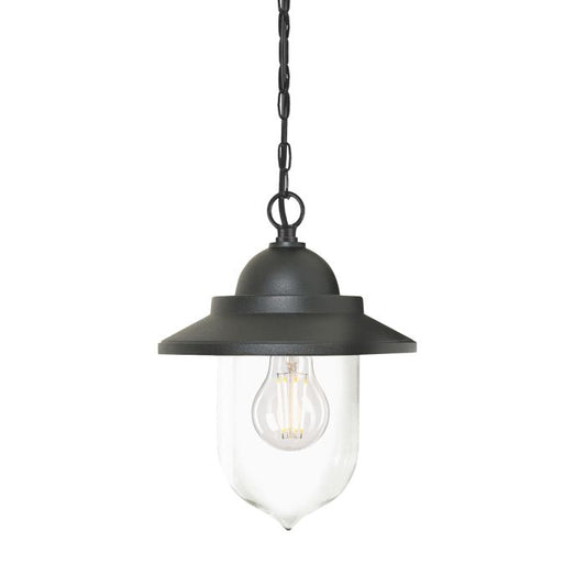 Sandown 1 Light Chain Lantern - Black