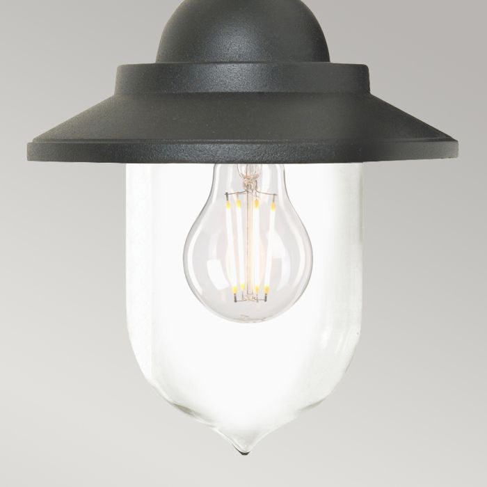 Sandown 1 Light Chain Lantern - Black