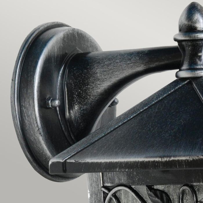 Winchcombe 1 Light Wall Lantern - Black / Silver