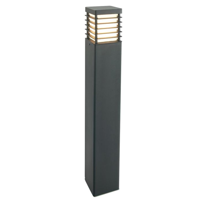 Halmstad 1 Light Large Bollard - Black