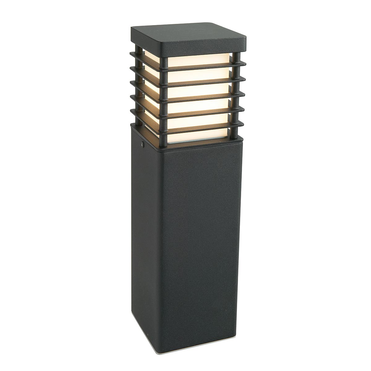 Halmstad 1 Light Medium Bollard – Black