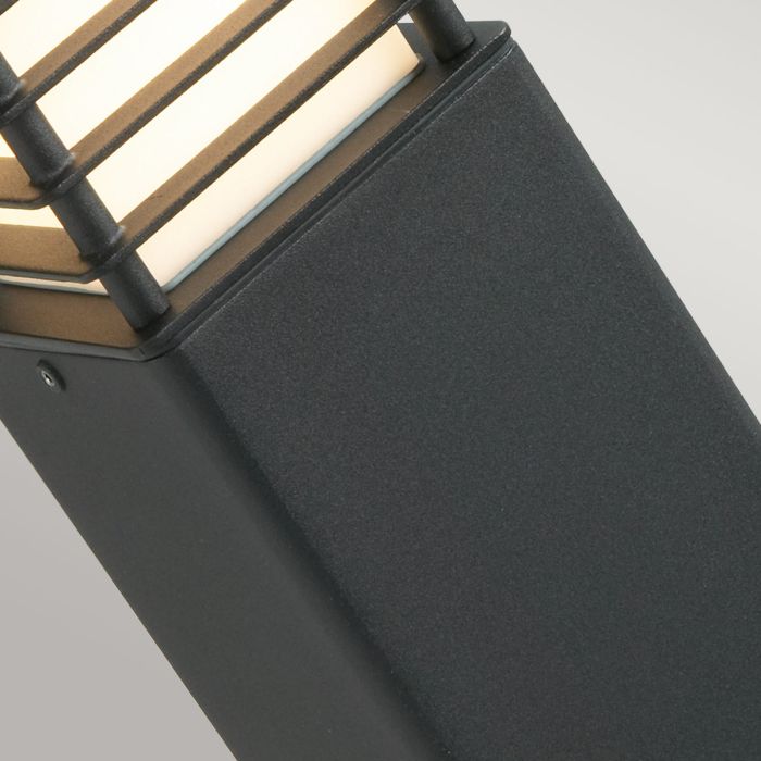 Halmstad 1 Light Medium Bollard - Black