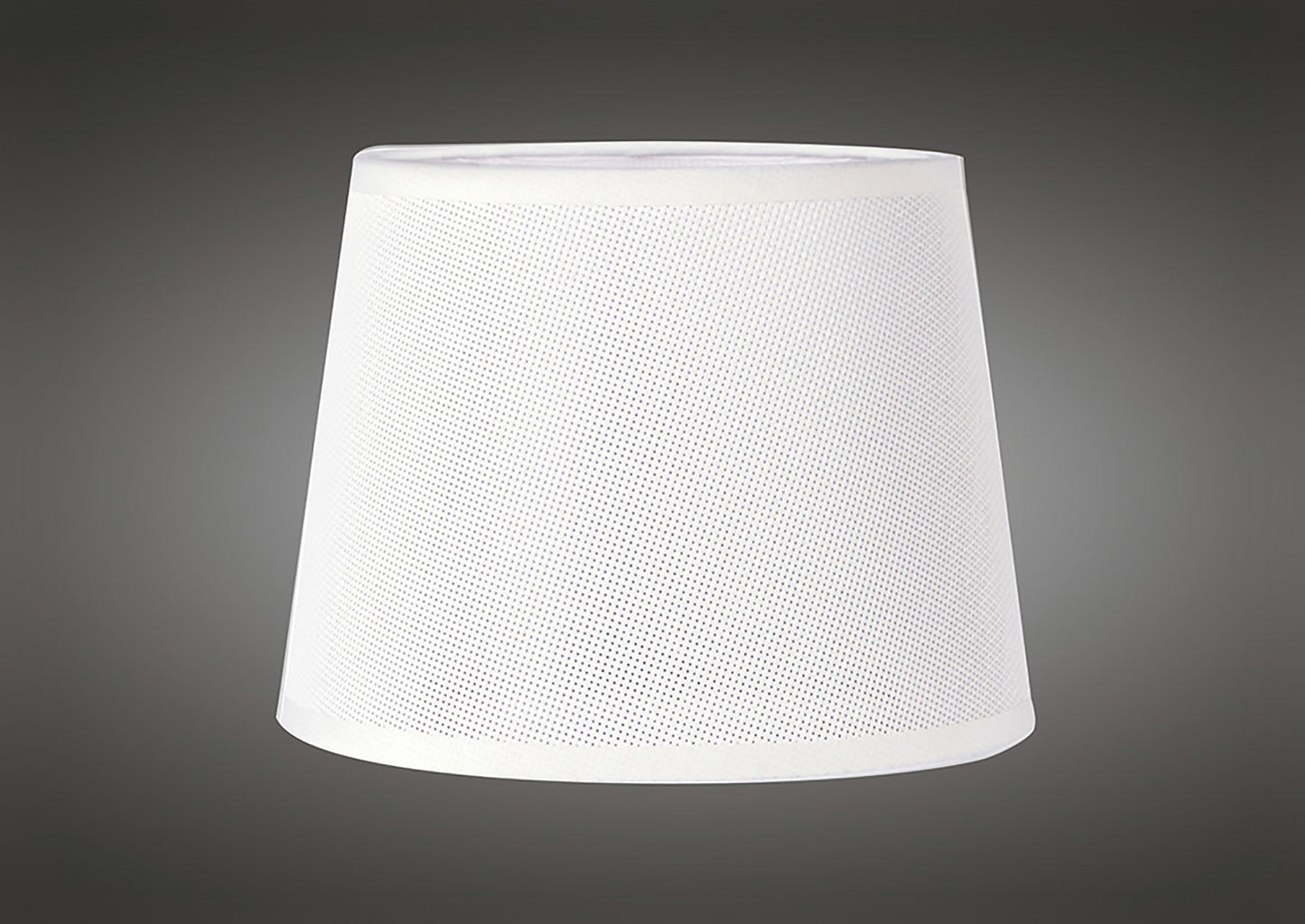 Habana White Round Shade 200 x 152mm, Suitable for Wall Lamps by Mantra