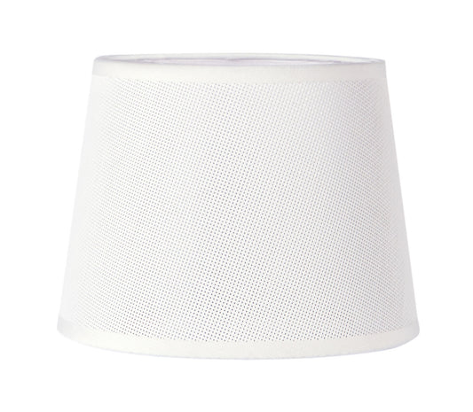 Habana White Round Shade 200 x 152mm, Suitable for Wall Lamps by Mantra