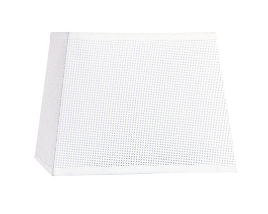 Habana White Square Shade 160/200 x 152mm, Suitable for Wall Lamps by Mantra