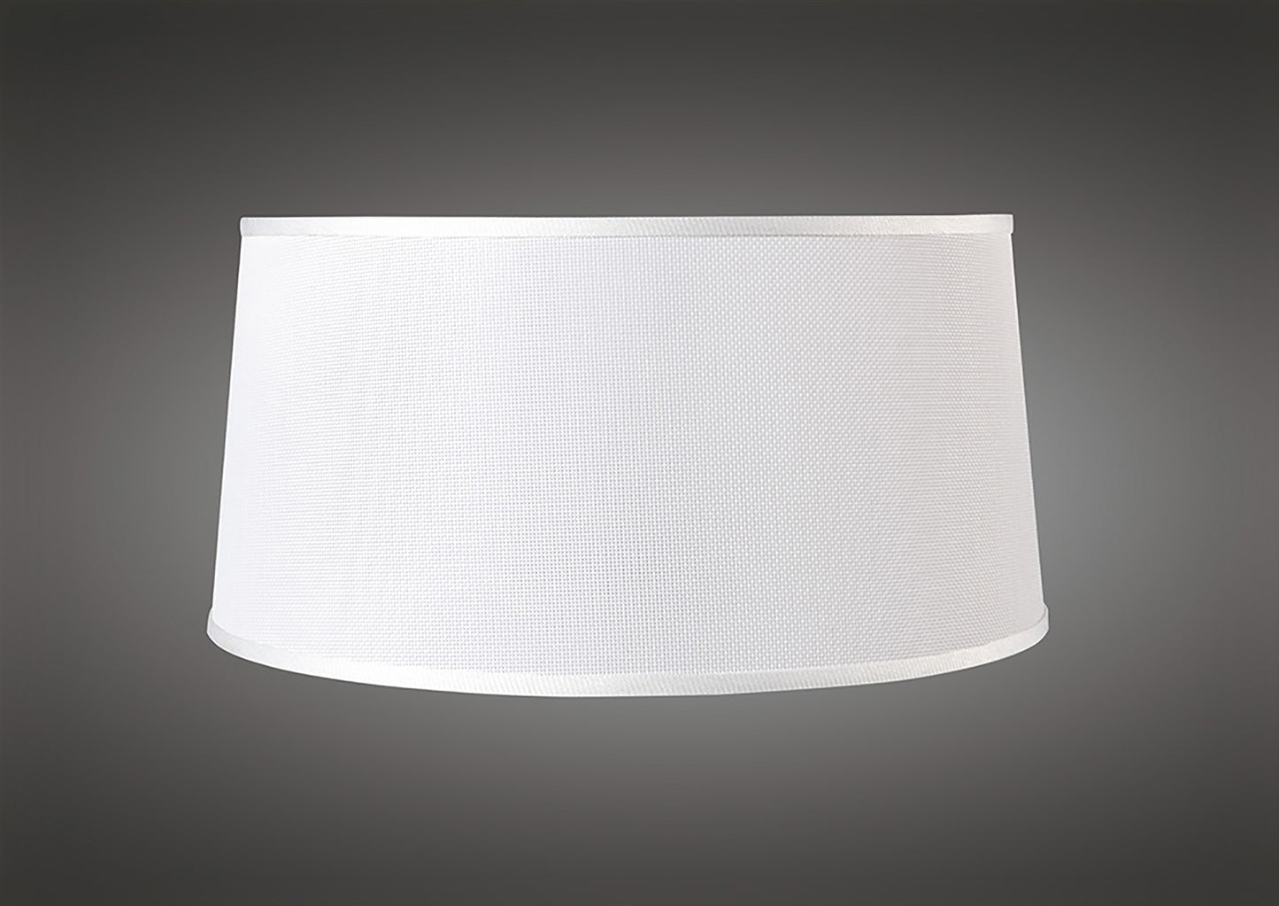 Habana White Round Shade 410/450mm x 215mm, Suitable for Pendant Lights by Mantra