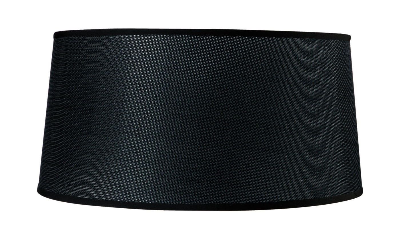 Habana Black Round Shade 410/450mm x 215mm, Suitable for Pendant Lights by Mantra