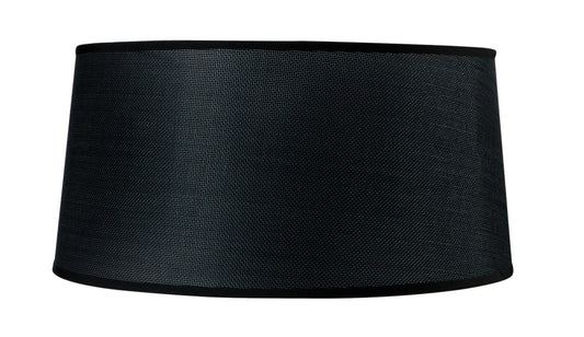 Habana Black Round Shade 410/450mm x 215mm, Suitable for Pendant Lights by Mantra