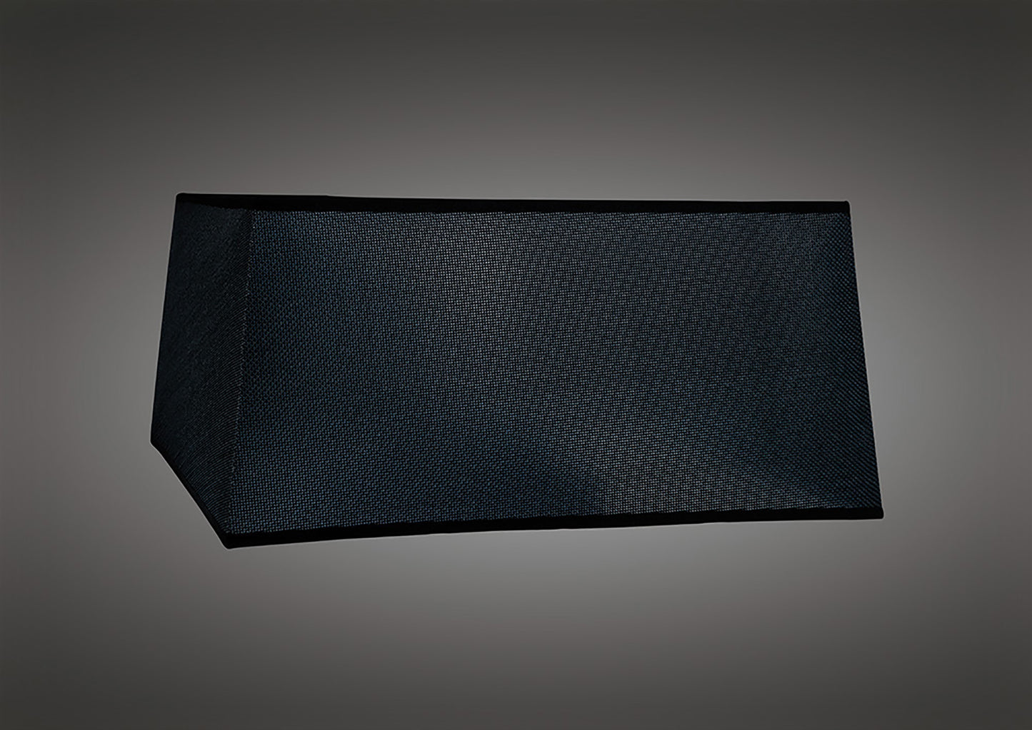 Habana Black Square Shade, 450/450x215mm, Suitable for Floor Lamps by Mantra