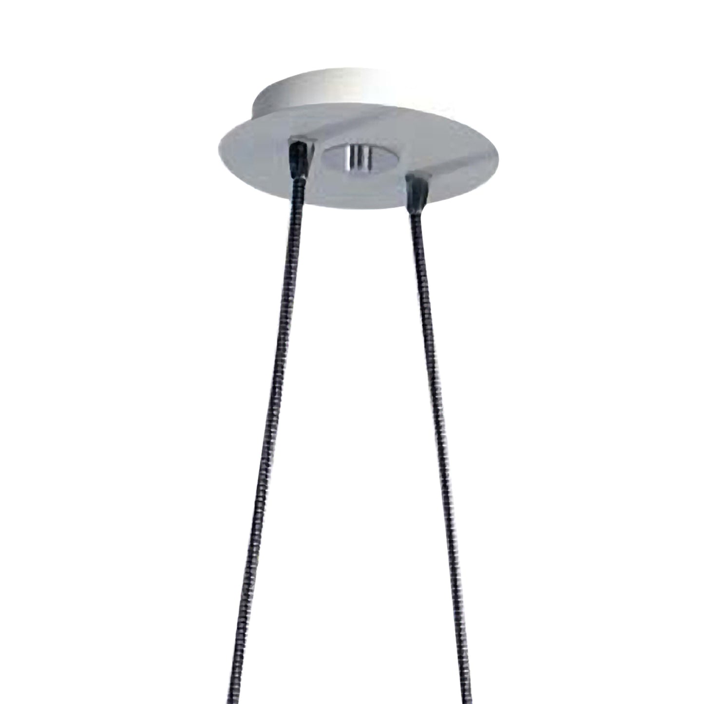 Habana Linear Pendant 2 Light With Adjustable Body WITHOUT SHADE E27, Matt White/Polished Chrome by Mantra