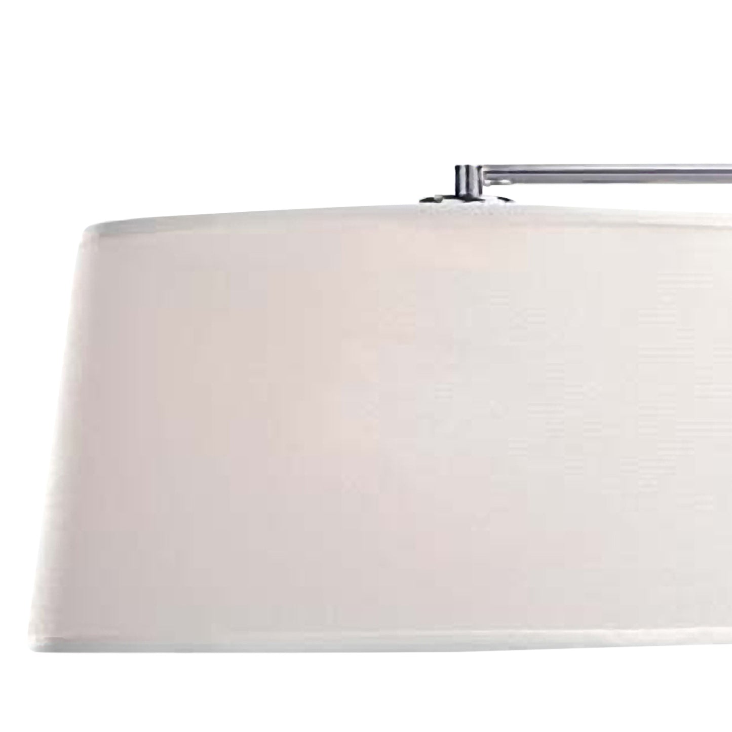 Habana Linear Pendant 2 Light With Adjustable Body WITHOUT SHADE E27, Matt White/Polished Chrome by Mantra