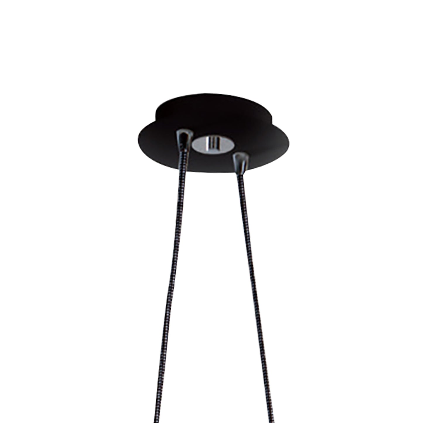 Habana Linear Pendant 2 Light With Adjustable Body WITHOUT SHADE E27 Black/Polished Chrome by Mantra