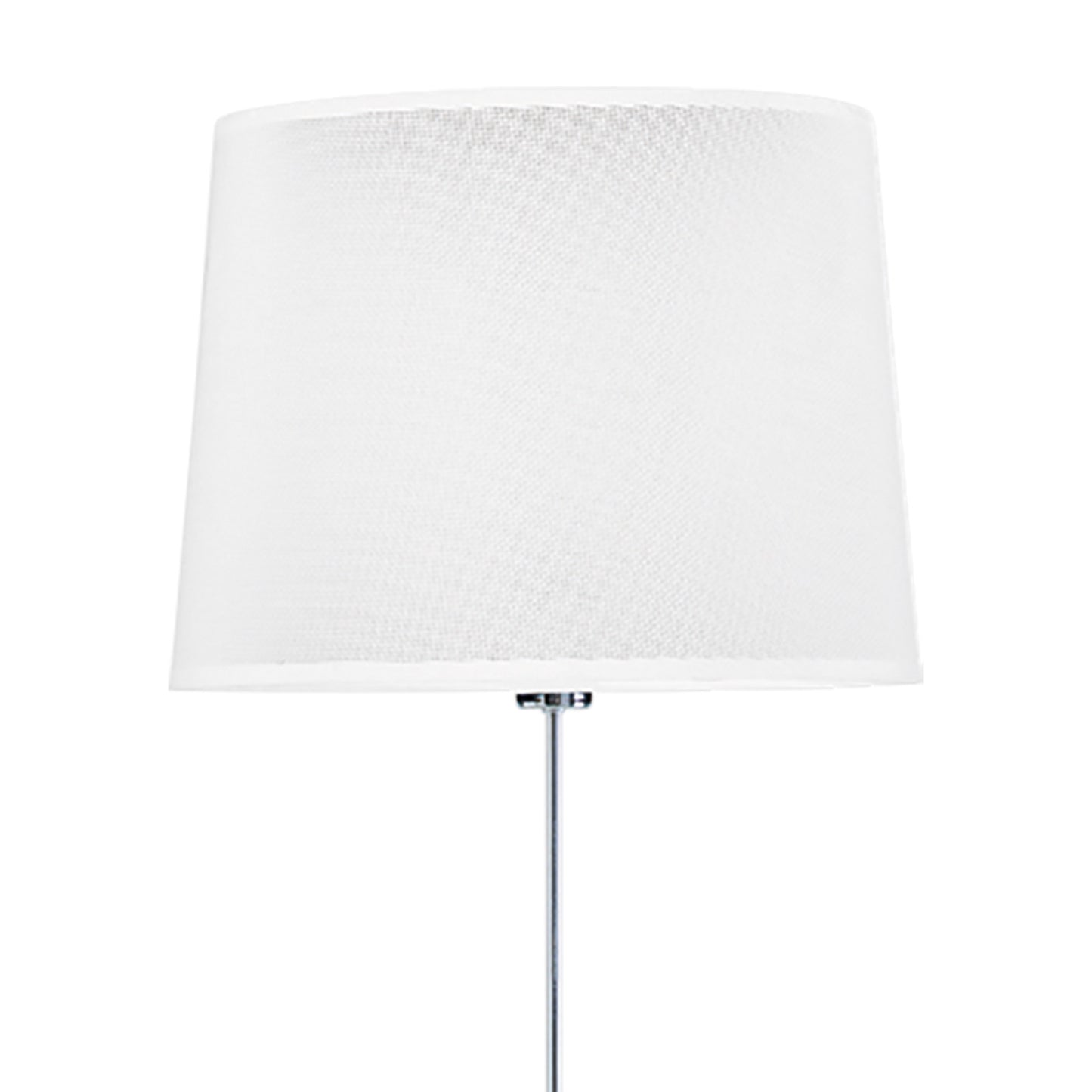 Habana Floor Lamp Telescopic 1 Light WITHOUT SHADE E27, Matt White/Polished Chrome by Mantra
