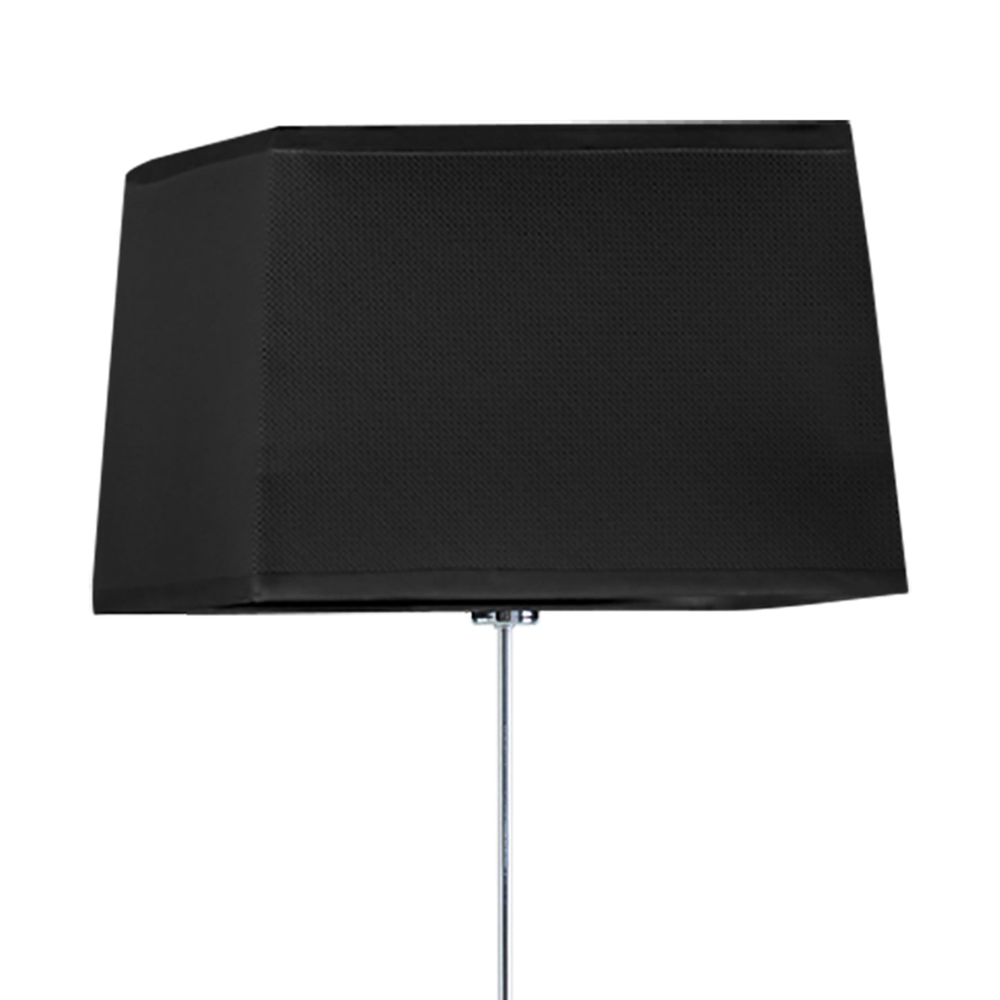 Habana Floor Lamp Telescopic 1 Light WITHOUT SHADE E27 Black/Polished Chrome by Mantra