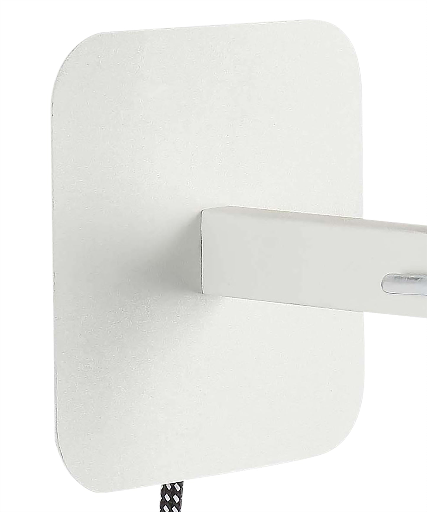 Habana Wall Lamp Telescopic WITHOUT SHADE 1 Light E27 , Matt White/Polished Chrome by Mantra