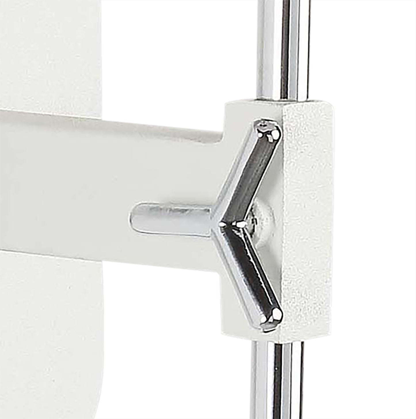 Habana Wall Lamp Telescopic WITHOUT SHADE 1 Light E27 , Matt White/Polished Chrome by Mantra