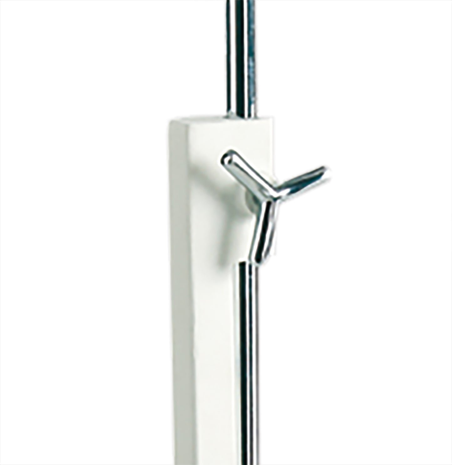 Habana Table Lamp Telescopic WITHOUT SHADE 1 Light E27 , Matt White/Polished Chrome by Mantra