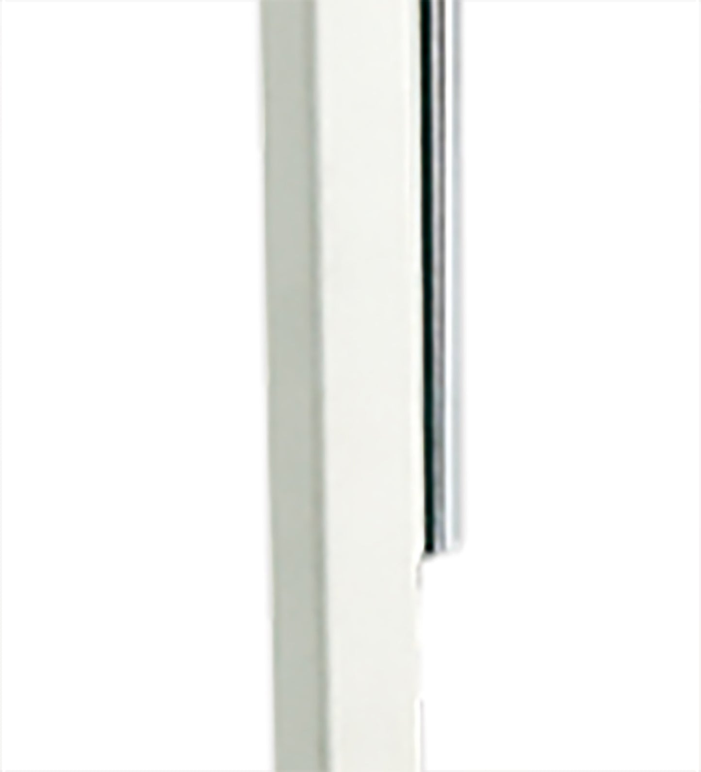 Habana Table Lamp Telescopic WITHOUT SHADE 1 Light E27 , Matt White/Polished Chrome by Mantra