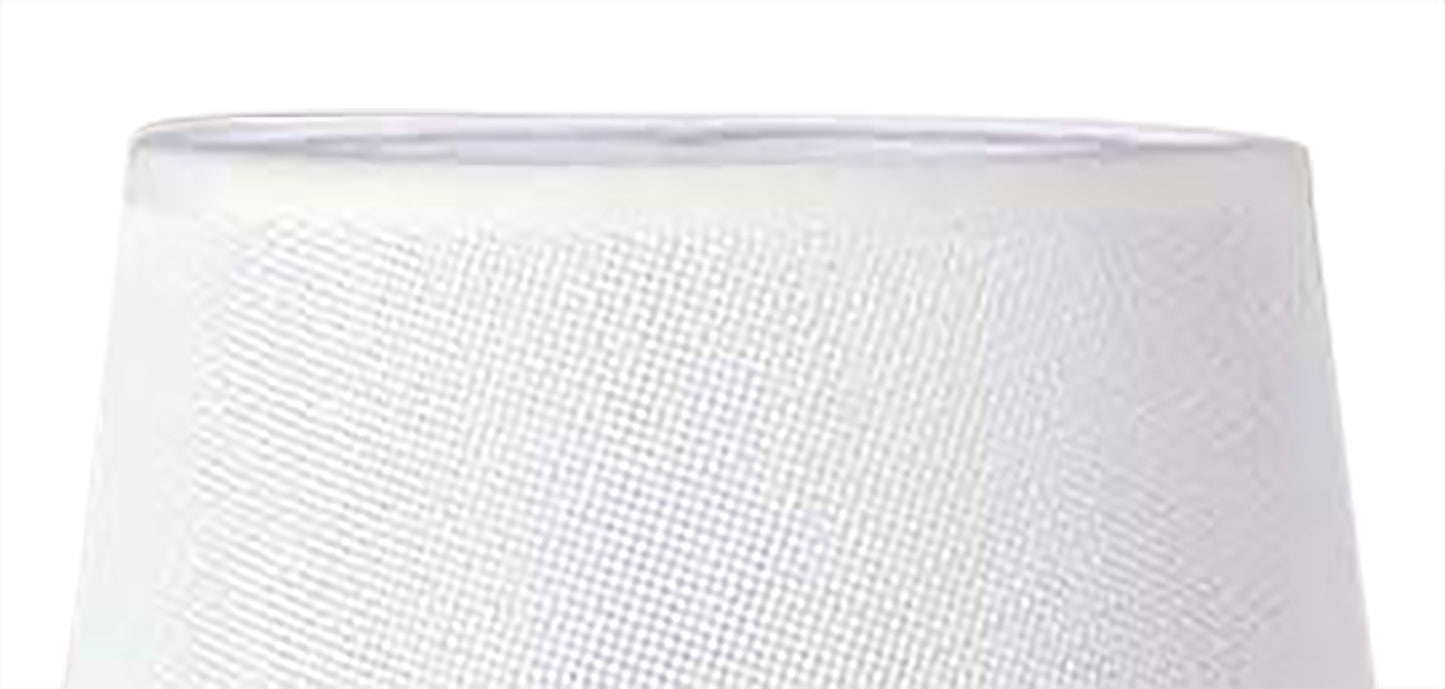 Habana White Round Shade 210/240mm x 165mm, Suitable for Table Lamps by Mantra