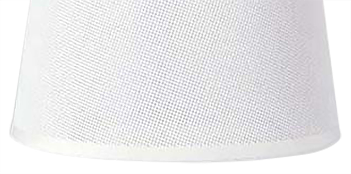 Habana White Round Shade 210/240mm x 165mm, Suitable for Table Lamps by Mantra