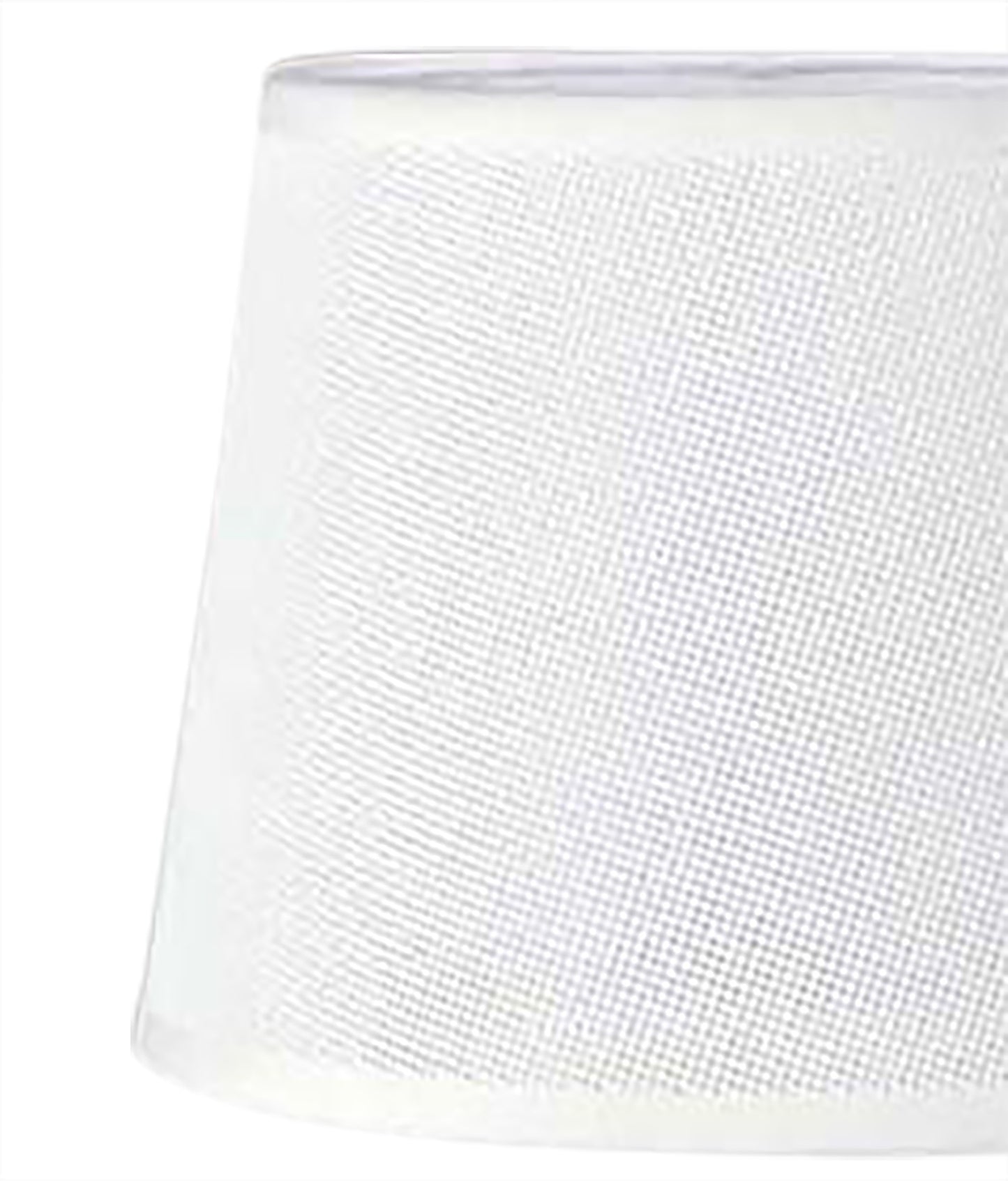 Habana White Round Shade 210/240mm x 165mm, Suitable for Table Lamps by Mantra