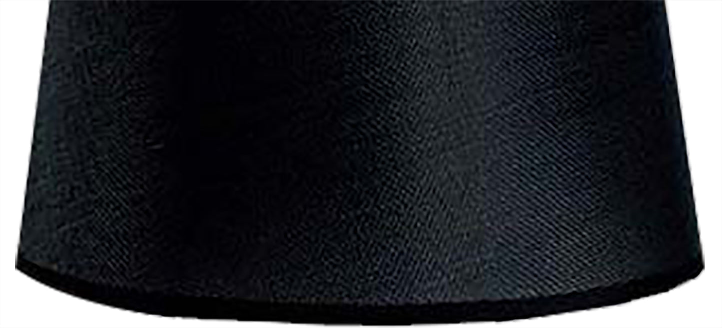 Habana Black Round Shade 210/240mm x 165mm, Suitable for Table Lamps by Mantra