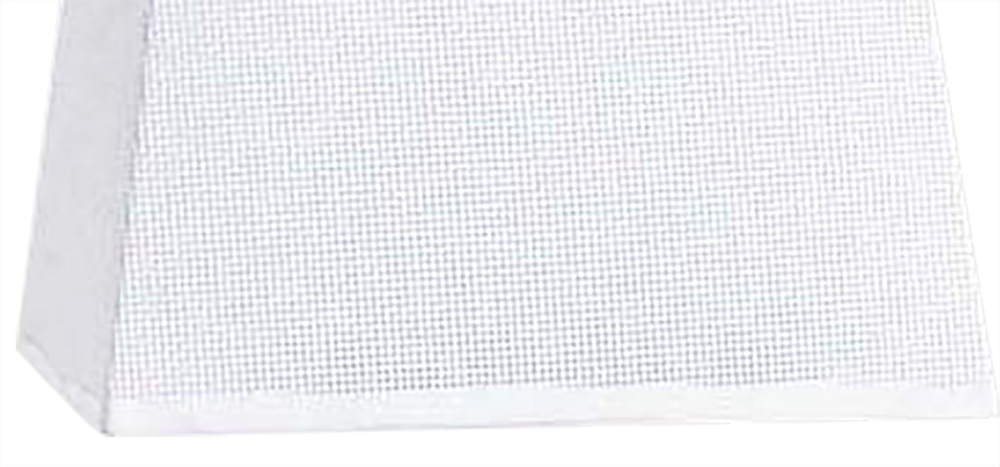 Habana White Square Shade 240/240x 165mm, Suitable for Table Lamps by Mantra