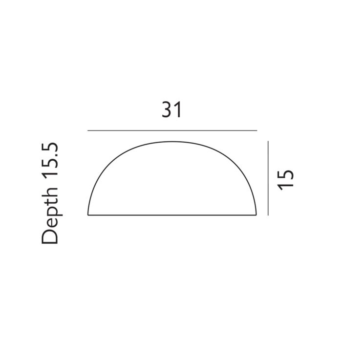 Halden Down Wall Light - Graphite