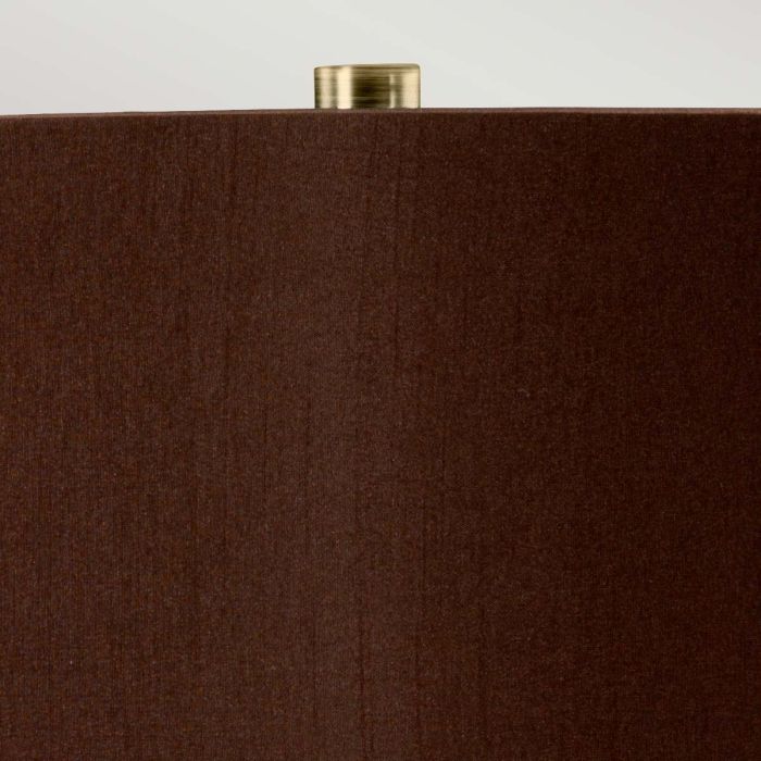 Hammersmith 1 Light Table Lamp - Taupe with Brown Shade