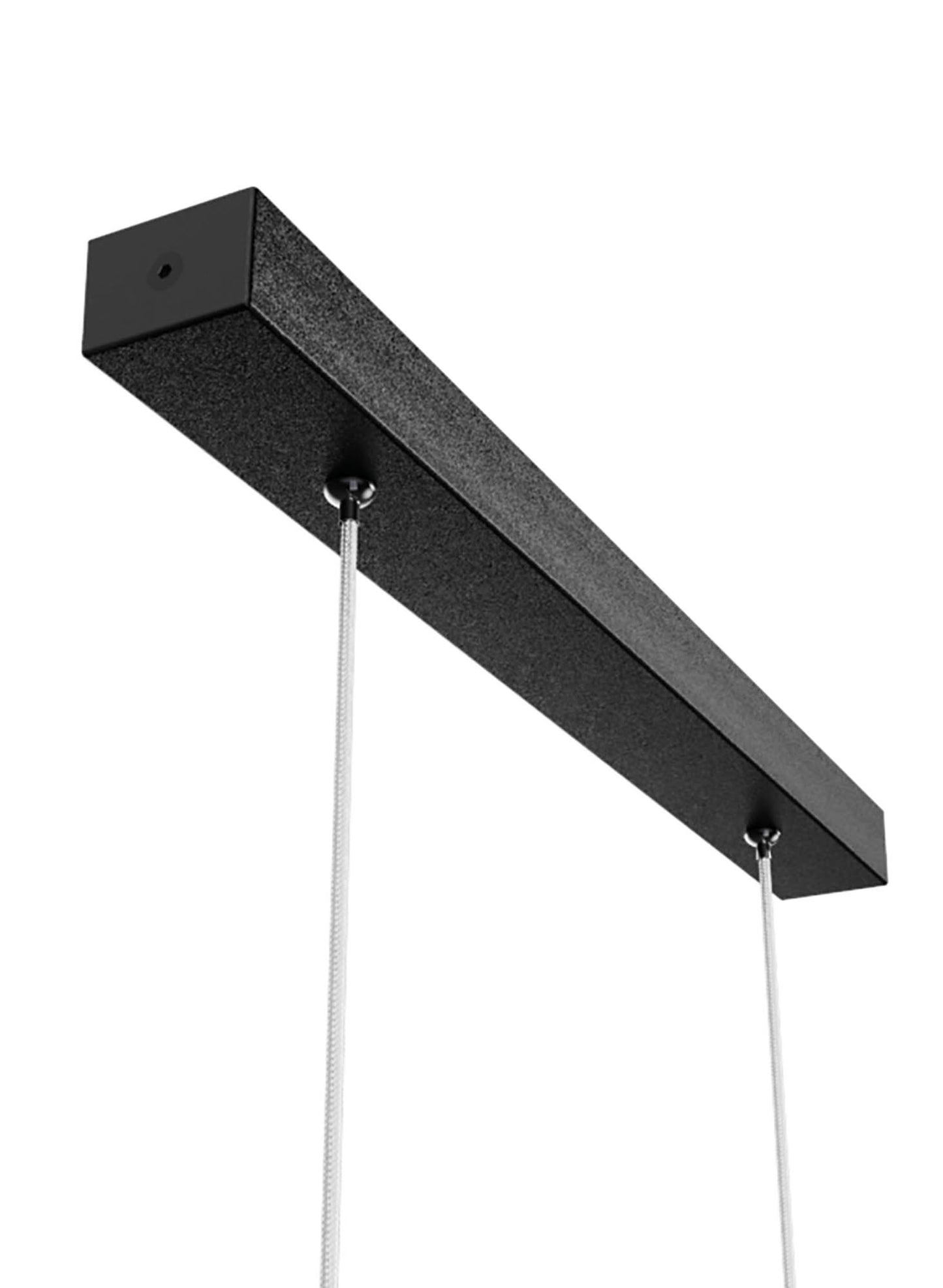 Hanok 1.2m Linear Pendant 45°, 38W LED, 3000K, 2650lm, Black, 3yrs Warranty by Mantra