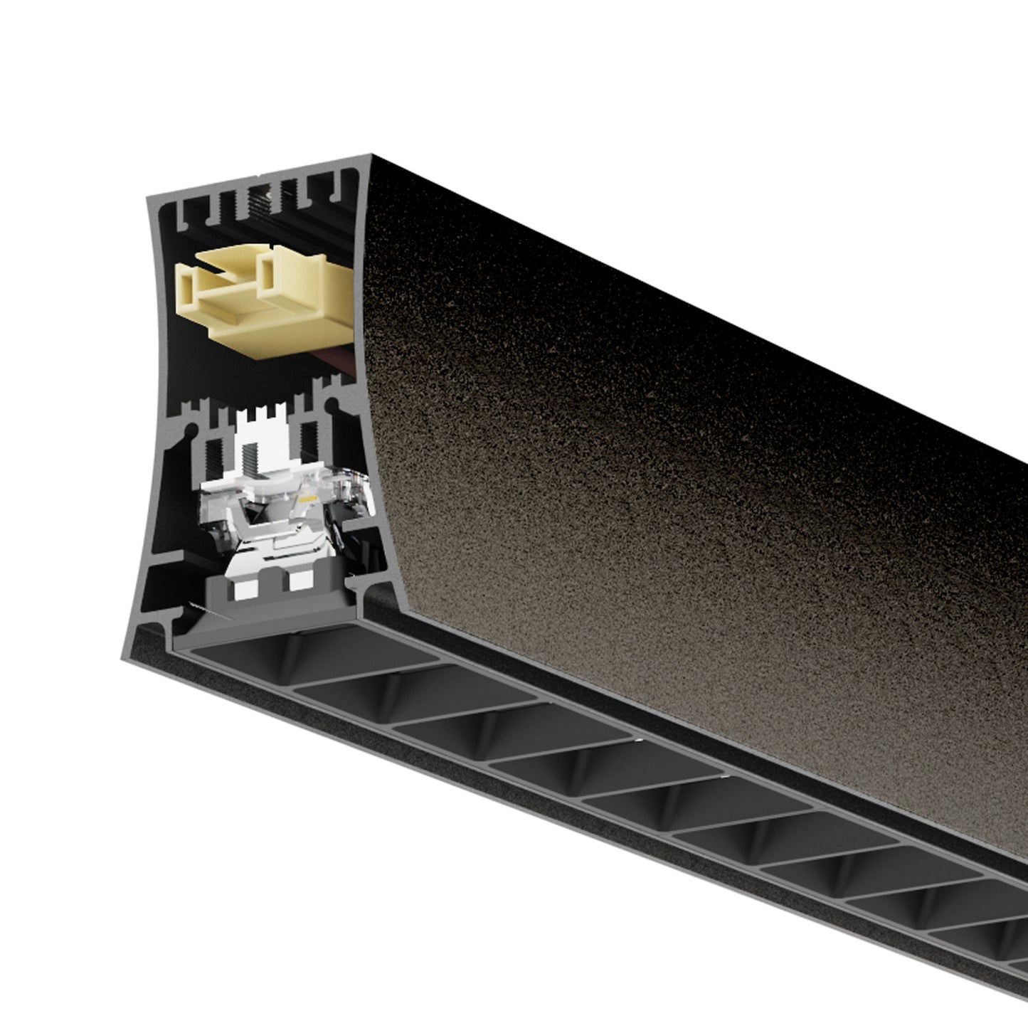 Hanok 1.2m Linkable 38W LED Module, 3000K, 2650lm, 45°, Black by Mantra