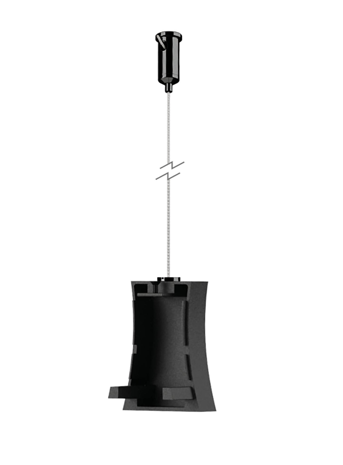 Hanok Non-Electric SIde Cover With Fixing Wire, Black by Mantra