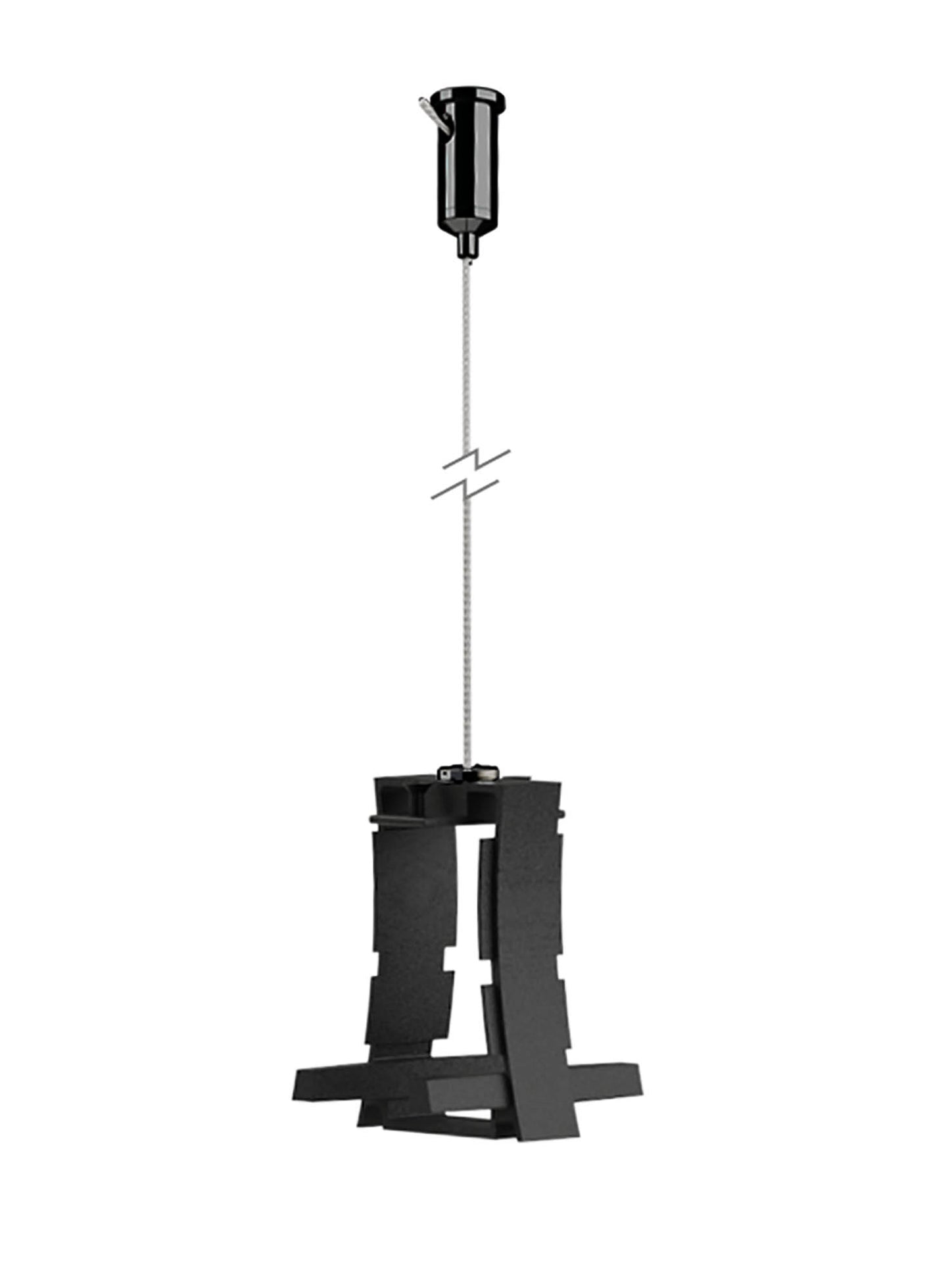 Hanok Non-Electric MIddle Connection With Fixing Wire, Black by Mantra