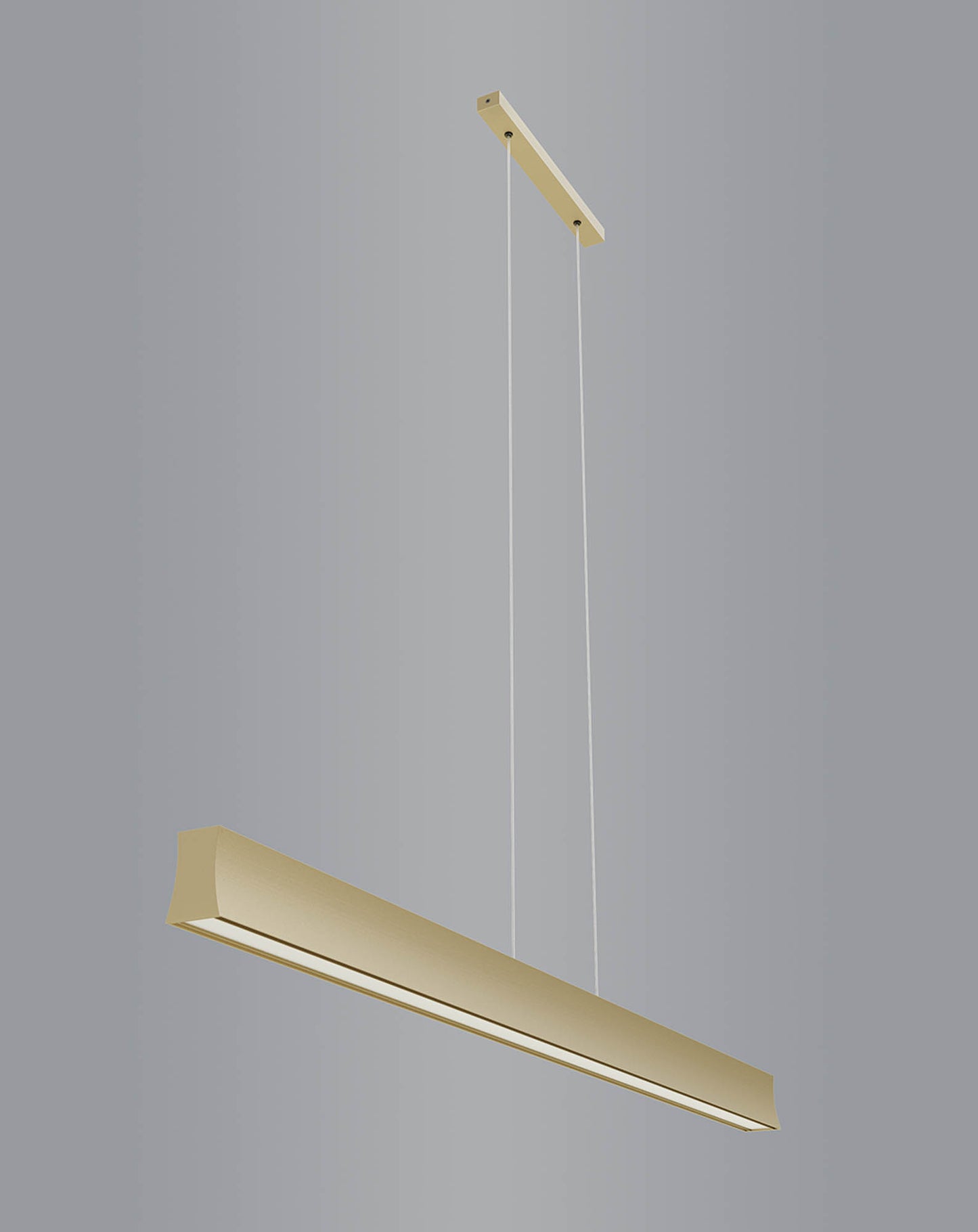 Hanok 1.2m Linear Pendant 110°, 38W LED, 3000K, 2850lm, Sand Brown, 3yrs Warranty by Mantra